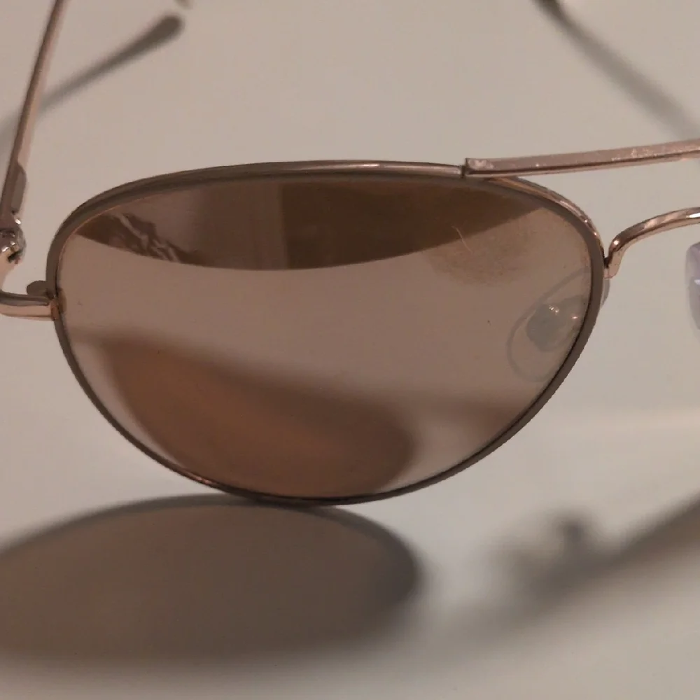Classic‎ Aviator Gold And Cream Mirrored Lenses Sunglasses